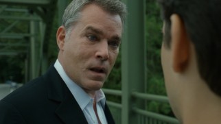 Peter Mazzoni (Ray Liotta) gives an impassioned deconstruction of the protagonist's character on a bridge from which $75,000 in cash just been dropped in the river.