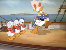 Donald and his nephews in "Sea Scouts"