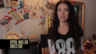 Director-producer-actress April Mullen describes the film's jumbled chronology in the condensed making-of featurette.