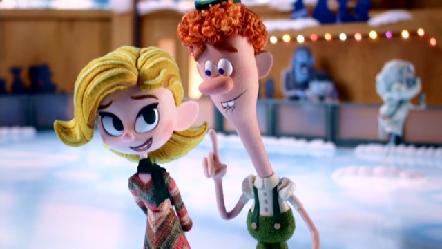 Buddy still takes interest in Jovie, but in this special they work together outside a diner not in a department store.