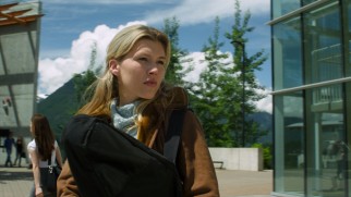 Charlotte Hawthorn (Sharon Hinnendael) arrives at the North Summit University campus as an orphaned virgin freshman.