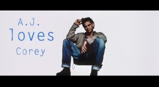 Empire Records' theatrical trailer establishes its lead characters with rhyming couplets like "A.J. loves Corey (not the whole story)."