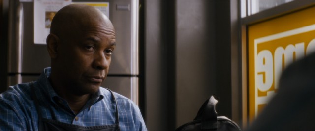 "The Equalizer" stars Denzel Washington as Robert McCall: helpful home improvement store worker by day, unflinching vigilante by night.