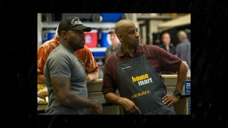 This photo gallery shows Antoine Fuqua is the first to direct Denzel Washington in an apron.