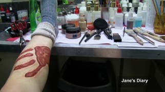 Jane Levy has her leg branded with a handprint in "Being Mia."
