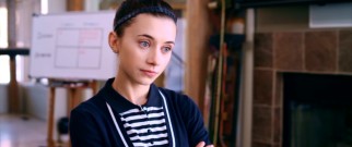 Emily (Olesya Rulin) quizzes her parents on their behavior.