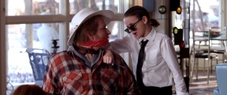 That young girl is acting like "Reservoir Dogs"! How funny!