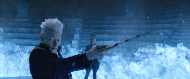 Johnny Depp plays the subtitular powerful dark wizard Gellert Grindelwald in "Fantastic Beasts: The Crimes of Grindelwald."