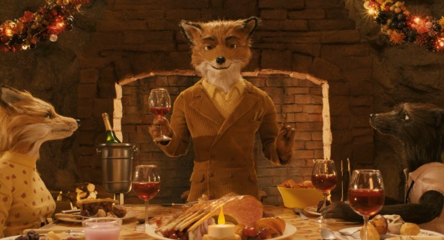 Mr. Fox makes a premature toast declaring victory in "Fantastic Mr. Fox."