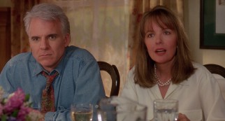 Though equally shocked, George (Steve Martin) and Nina Banks (Diane Keaton) have different reactions to the news of their daughter's engagement.