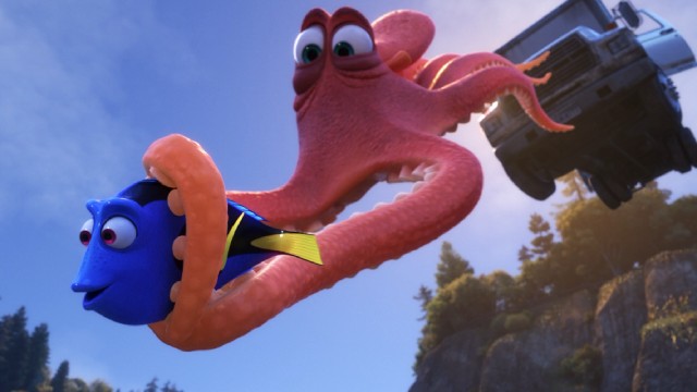 Pixar sees how far you can suspend disbelief with a finale that sees Hank and Dory traveling by hijacked truck to get where they need to be.