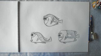 Character art director Jason Deamer draws characters and comments upon their real world shape equivalents in "Skating & Sketching with Jason Deamer."