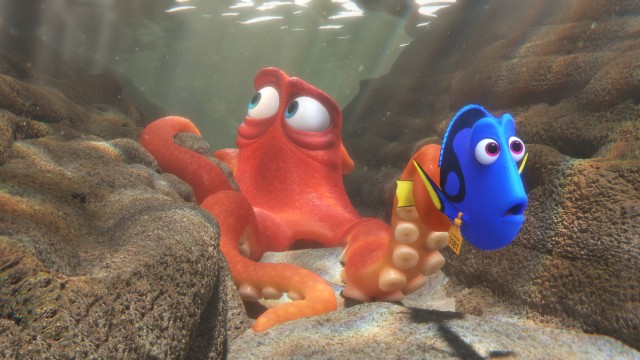 At the Marine Life Institute, Dory finds a reluctant ally in cranky "septopus" Hank in Disney/Pixar's "Finding Dory."