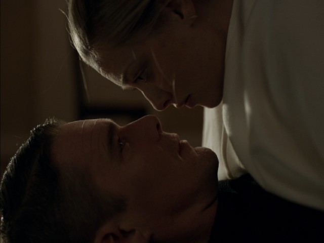 Reverend Toller (Ethan Hawke) and Mary Mensana (Amanda Seyfried) take a "Magic Mystery Tour" in Paul Schrader's "First Reformed."