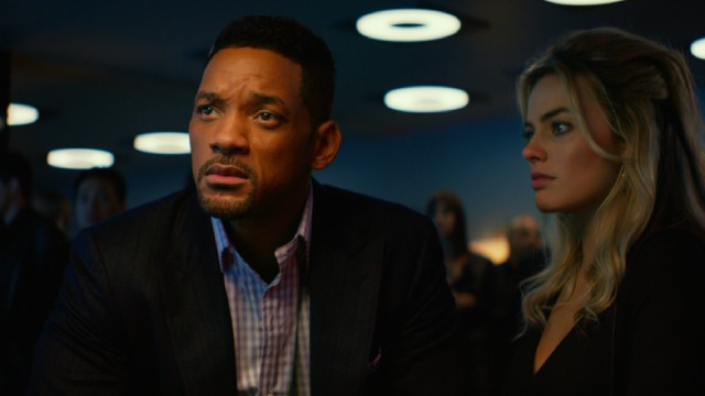 In "Focus", con artists Nicky (Will Smith) and Jess (Margot Robbie) get caught up in an increasingly high stakes gambling match with an Asian businessman.