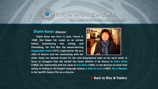 Writer-director Diane Kurys has her nearly 40-year filmmaking career discussed in a one-paragraph biography.