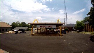 Time-lapse video shows a McDonald's restaurant being built for the movie.