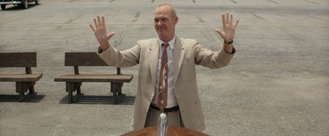 "The Founder" stars Michael Keaton as Ray Kroc, the "founder" of McDonald's restaurants.
