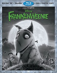 Frankenweenie 4-disc set (Blu-ray 3D + Blu-ray + DVD + Digital Copy) combo pack cover art