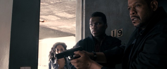 Malo (50 Cent) and his partner, Lieutenant Dennis Lureu (Forest Whitaker) break into the house of a drug dealer, anticipating danger but hoping to score.