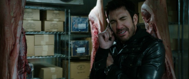 "Freezer" stars Dylan McDermott as a New York mechanic who is locked in an icy freezer among pig carcasses and such.