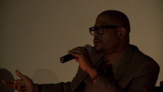 Forest Whitaker, the film's most famous producer, participates in the Fruitvale Station Cast and Filmmaker Q & A on stage at the Grand Lake Theater in Oakland.