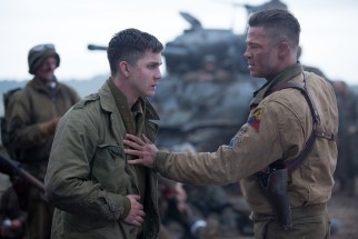 Sergeant Don "Wardaddy" Collier (Brad Pitt) pushes his undertrained newest recruit Norman Ellison (Logan Lerman) into the demands of war.