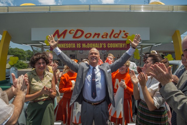 "The Founder" stars Michael Keaton as Ray Kroc who succeeds as "the founder" of McDonald's restaurants.
