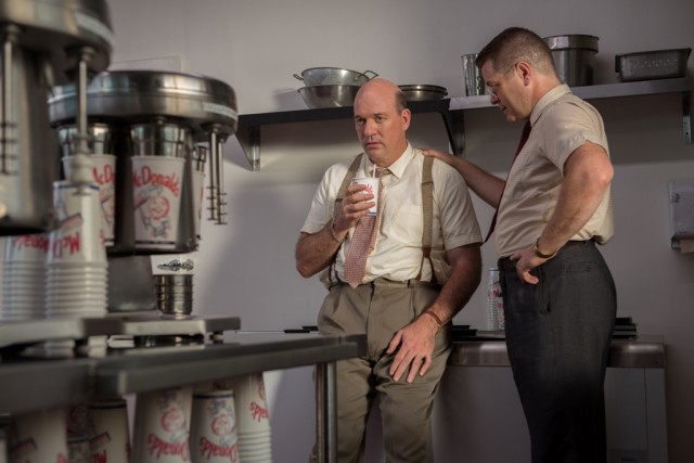 Letting Ray Kroc franchise their business model is a decision that brothers Mac (John Carroll Lynch) and Dick McDonald (Nick Offerman) come to regret.