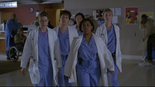"The Nazi" (Chandra Wilson) takes her assigned interns around Seattle Grace Hospital.