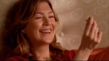 Ellen Pompeo gets a laugh from this engagement ring in the blooper reel "In Stitches: Season Five Outtakes."