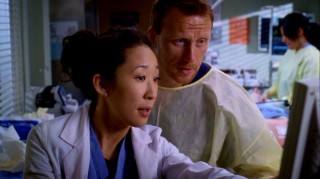 Cristina (Sandra Oh) and Owen (Kevin McKidd) are the hot new doctor couple at Seattle Grace Hospital.