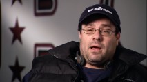 Andy Fickman isn't shy up showing love to the people who give him work, hence the Walt Disney Studios cap he wears in "Drafting 'The Game Plan'."