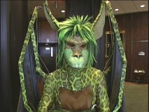The winning costume at the Gathering.