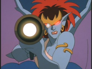 Demona takes aim.