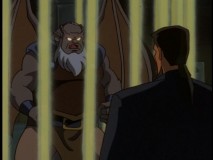 Hudson is not a happy prisoner of Xanatos in "The Price."