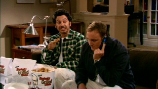 Television shows lose the commercials from their broadcasts, but this brazen promotion for KFC's Kentucky Grilled Chicken remains intact as part of Season 1's penultimate episode.