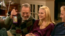 Allison's father Charlie (Martin Mull) appreciates Gary's idea of Thanksgiving afternoon with alcohol from a bottle and feet on furniture.