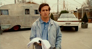 Benjamin (Michael Angarano) looks visibly appalled by the schlocky movie treatment his story is receiving.