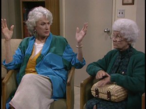 Dorothy shows off some of her inherited Sicilian spunk.