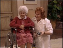 Edie McClurg is Sophia's new live-in nurse.
