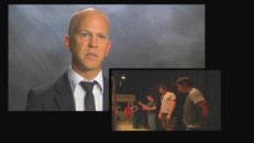 Creator/writer/director/producer Ryan Murphy discusses the purpose of songs in the narrative as we see B-roll footage of the actors rehearing.