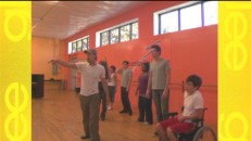 "Dance Boot Camp" features choreographer Zach Woodlee coaching the lead actors on how to move.