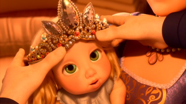 Glen Keane's newborn granddaughter Matisse inspired the look of the film's baby Rapunzel.