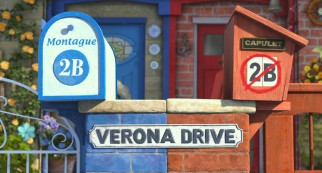 The lines are clearly drawn between the Blue Montagues and Red Capulets on fair Verona Drive, where we lay our scene.