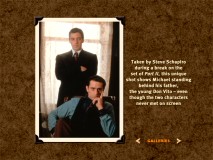 Iconic Italian-American actors Al Pacino and Robert De Niro pose together in this shot from the Photo Gallery.