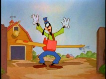 Goofy attempts to get airborne in "Goofy's Glider."