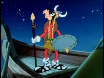 Goofy is a Viking in "How to Be a Sailor."