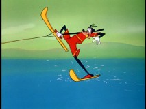 Waterskis get the better of Goofy in "Aquamania"
