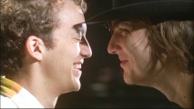 Jacob Zachar and Scott Michael Foster have difficulty keeping straight faces during a key scene on the blooper reel.